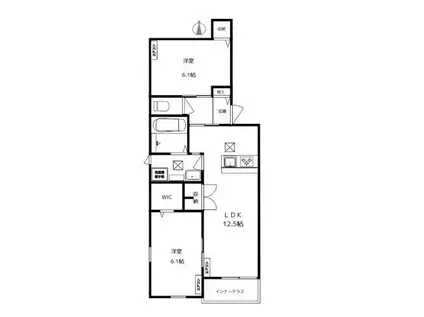 シリンケディ(2LDK/1階)の間取り写真