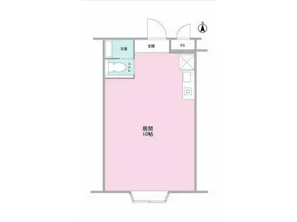 静鉄音羽ビル(ワンルーム/3階)の間取り写真