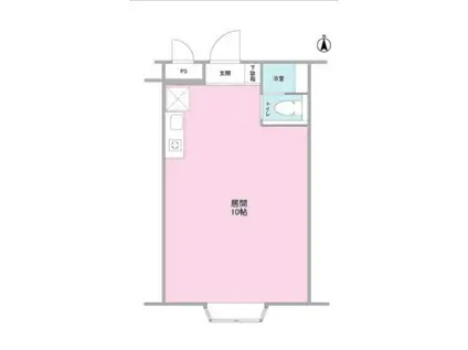 静鉄音羽ビル(ワンルーム/3階)の間取り写真