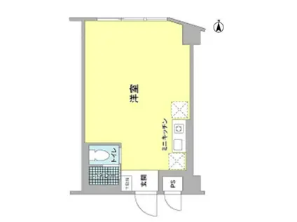 静鉄音羽ビル(ワンルーム/3階)の間取り写真