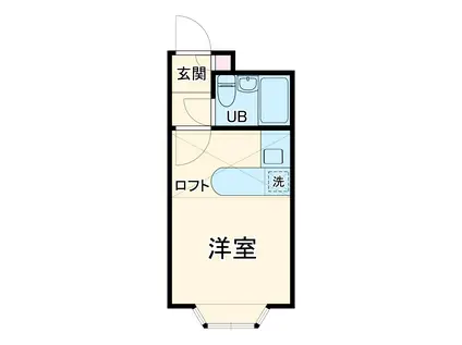 BCASA吹上ⅡRE-BORN(ワンルーム/2階)の間取り写真