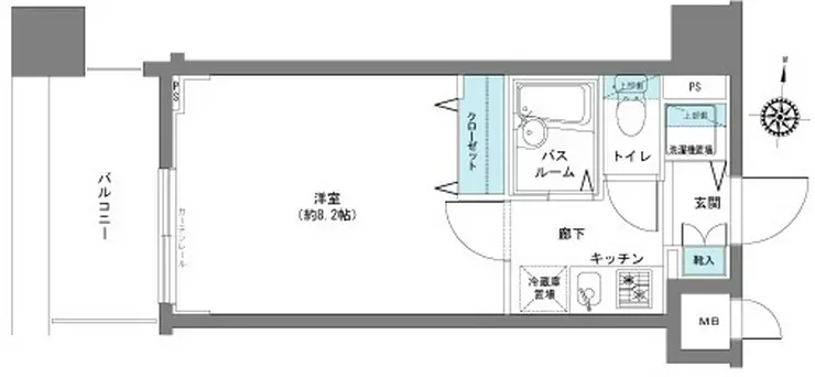 フェニックス八王子弐番館 6階階 間取り