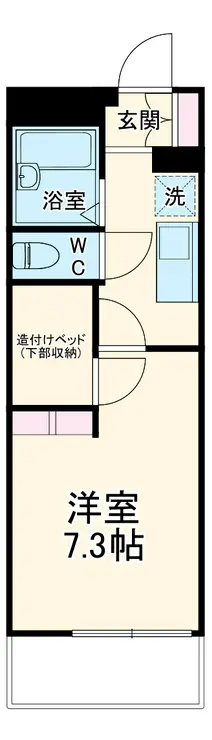 レオパレスミュートステセラ 3階階 間取り