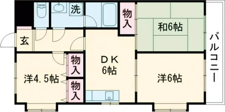 パールハイツ 1階階 間取り