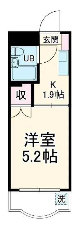 ハイタウン大倉山NO.1 3階階 間取り