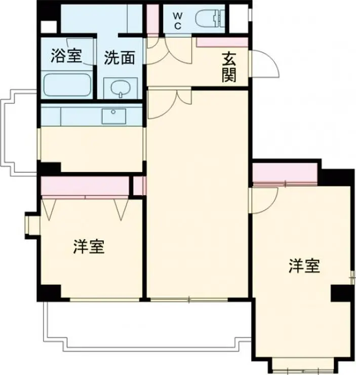 綾東ヴィレッジ弐番館 5階階 間取り