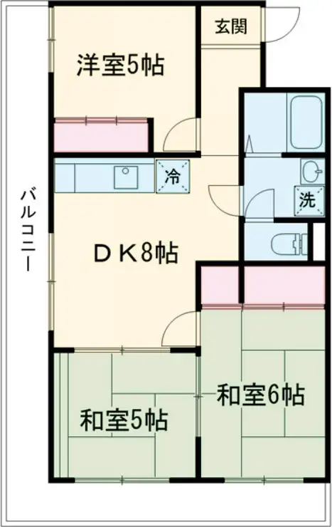 コーポオークラ 3階階 間取り