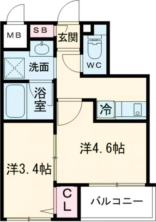 ハーモニーレジデンス池袋ウエスト 2階階 間取り