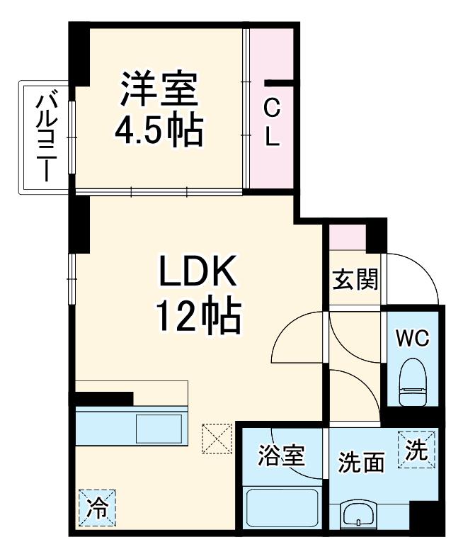 D-SERENO志木柏町(1LDK/1階)の間取り写真