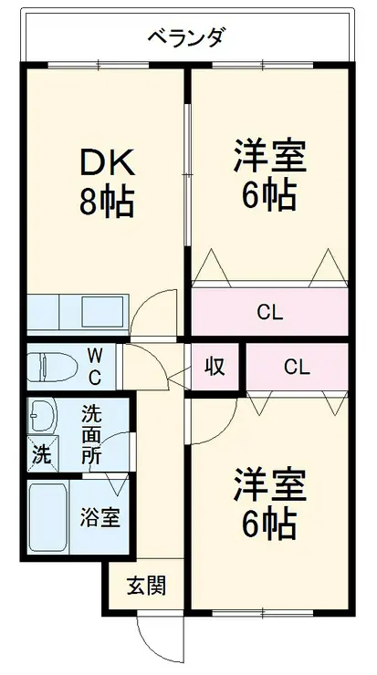 ヴェル・ドミール 3階階 間取り