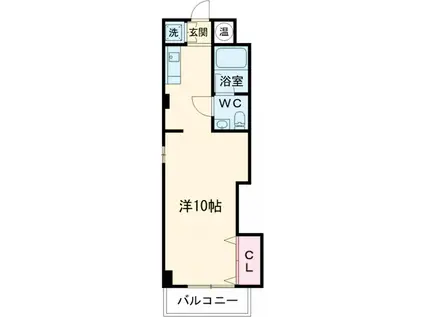 エイティハウス(ワンルーム/2階)の間取り写真