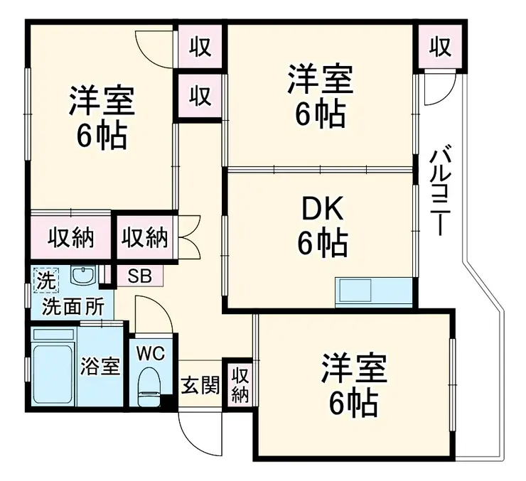 船橋グリーンハイツ4号棟 127階階 間取り