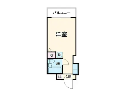 スカイコート宮崎台(ワンルーム/4階)の間取り写真