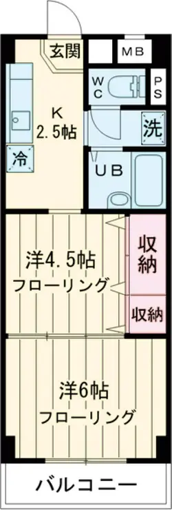 サンヒルズ赤塚 3階階 間取り