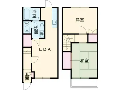 ラ・ルーチェ小美玉(2LDK/1階)の間取り写真