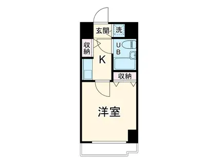 広洋フォルム大通公園(1K/4階)の間取り写真