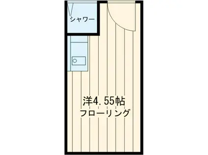 プランタンHORIKIRI(ワンルーム/1階)の間取り写真