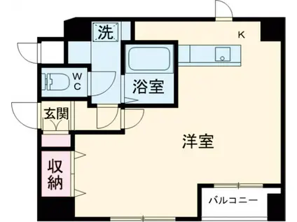 東京TEBIKIビル(ワンルーム/4階)の間取り写真