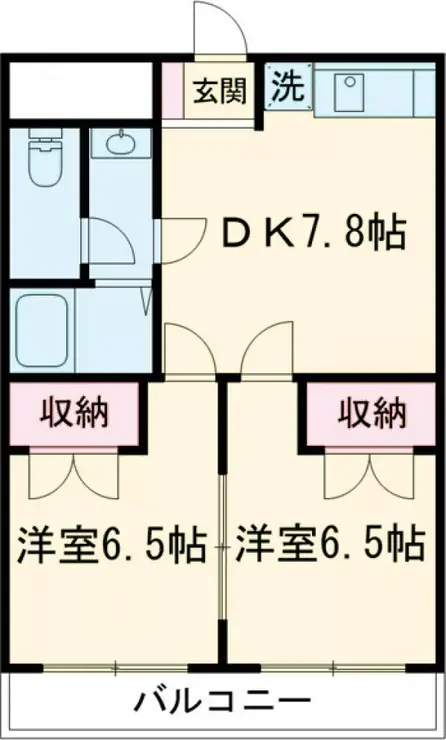 第3金子マンション 2階階 間取り