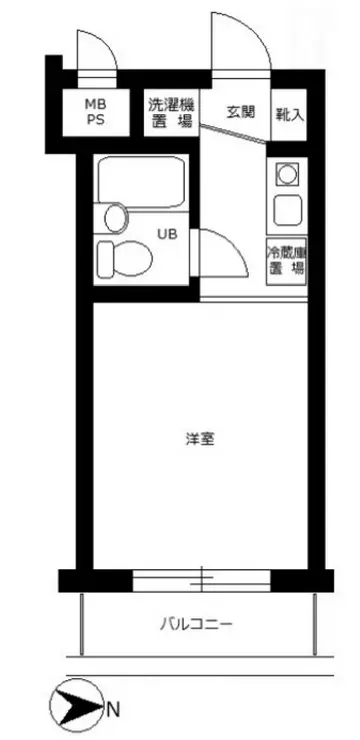 スカイコート下高井戸 10階階 間取り