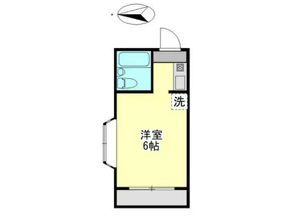 ルミネ東中神(ワンルーム/2階)の間取り写真