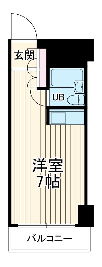 MACコート金沢文庫(ワンルーム/5階)の間取り写真
