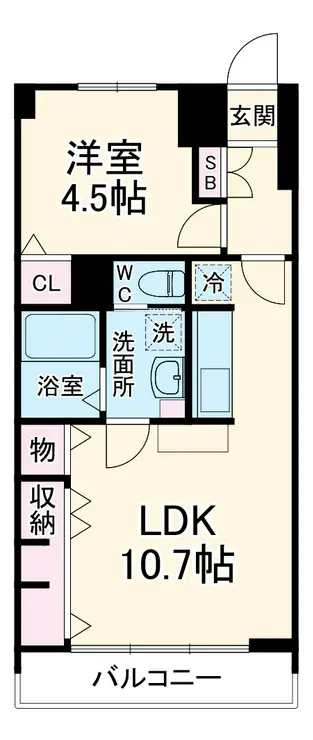 サニーハイム中山 3階階 間取り