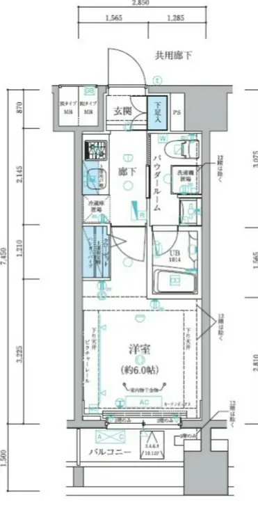 メインステージ平和島II 7階階 間取り