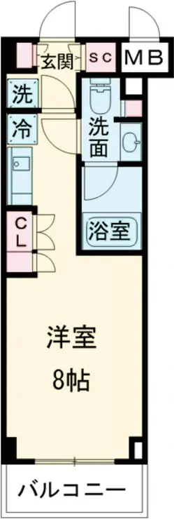 ザ・パークハビオ高円寺 4階階 間取り