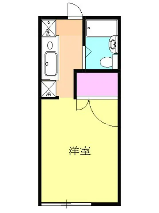 コーポ弥生 2階階 間取り