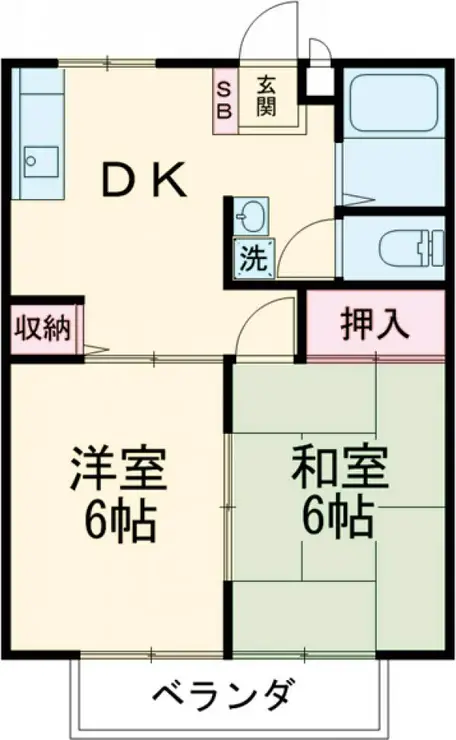 クレールハイム 2階階 間取り