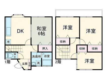 リナーハイツ(4DK)の間取り写真