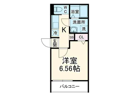 GRADUSみのり台(1K/2階)の間取り写真