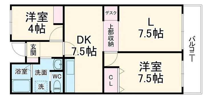 セントエルモ武蔵浦和 2階階 間取り