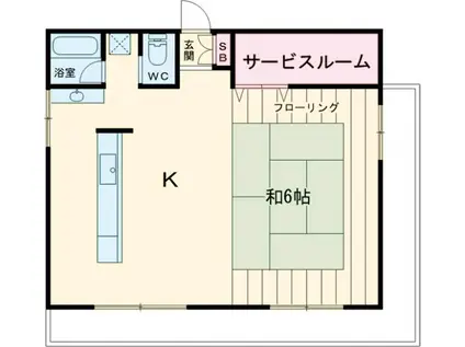 シティコート浜田(ワンルーム/5階)の間取り写真
