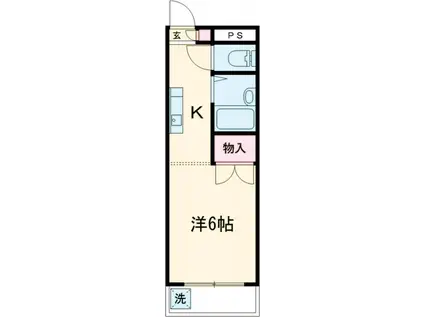 BLD.SATO(ワンルーム/4階)の間取り写真