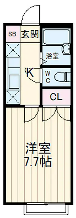 クレセールK 1階階 間取り