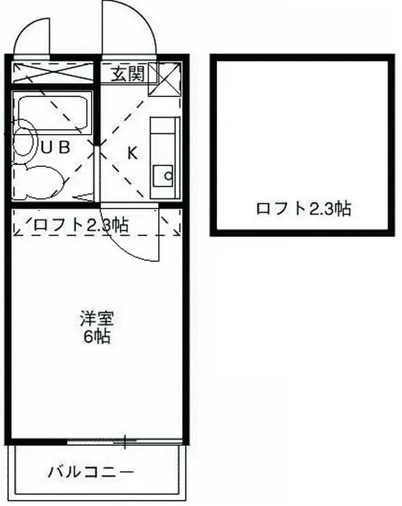 レジデンスATT立川 2階階 間取り