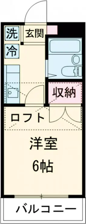 サンライズ西元町 2階階 間取り