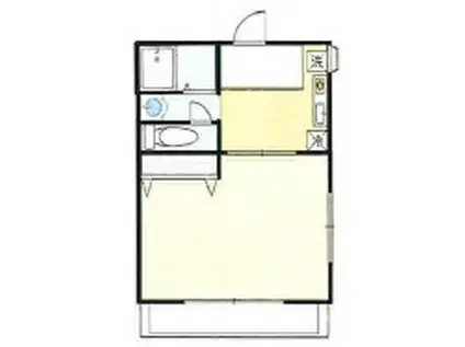 セレネハイツ(1K/2階)の間取り写真