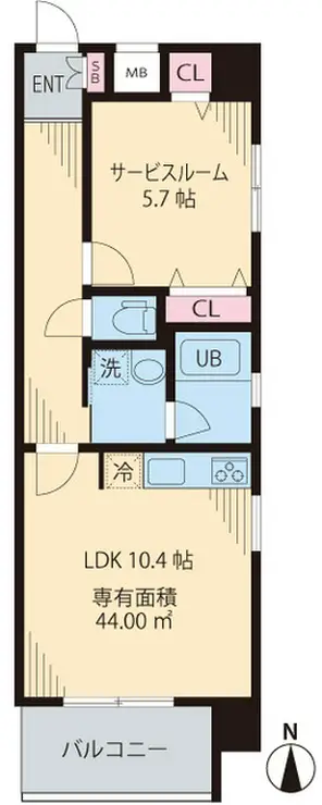 エクセルシティ戸田公園 4階階 間取り