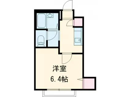 シェモアS(1K/1階)の間取り写真