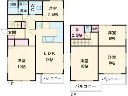 東京地下鉄南北線 王子神谷駅 徒歩14分 2階建 築42年(4SLDK)の間取り写真