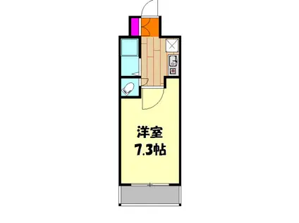 グレースヒル橋本(ワンルーム/8階)の間取り写真