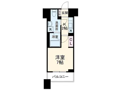 NL武蔵小杉レジデンス(1K/5階)の間取り写真