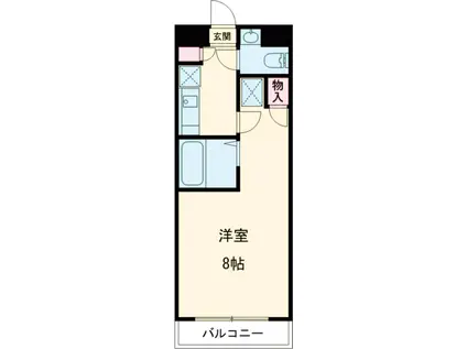 エトワール八王子(1K/5階)の間取り写真