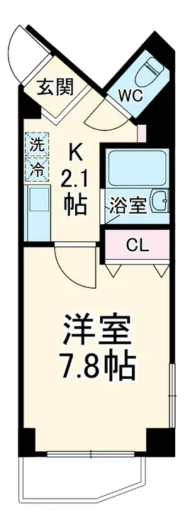 スペースアメニティ梶が谷1丁目 6階階 間取り