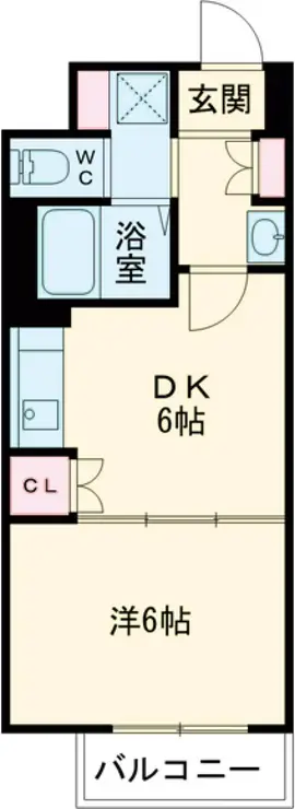 シャンボール旗の台 8階階 間取り