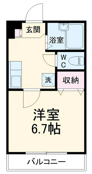 フレアコンフォール日吉B棟 1階階 間取り