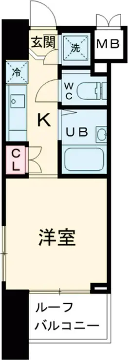 ルーブル早稲田 6階階 間取り